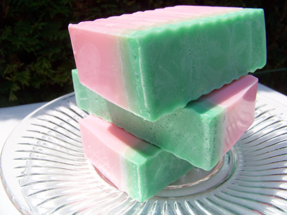 Refreshing Watermelon Olive Oil Soap (vegan)