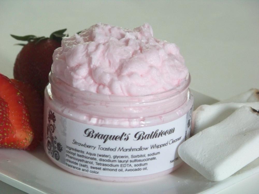 4oz Strawberry Toasted Marshmallow Whipped Body Cleanser